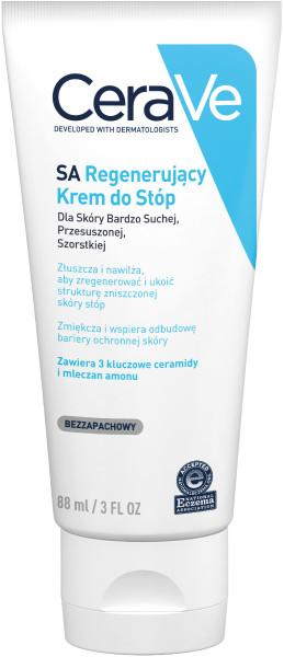 Cerave SA Peeling Fußcreme, 88ml - Fortschrittliche Hydratation für trockene, rissige Fersen
