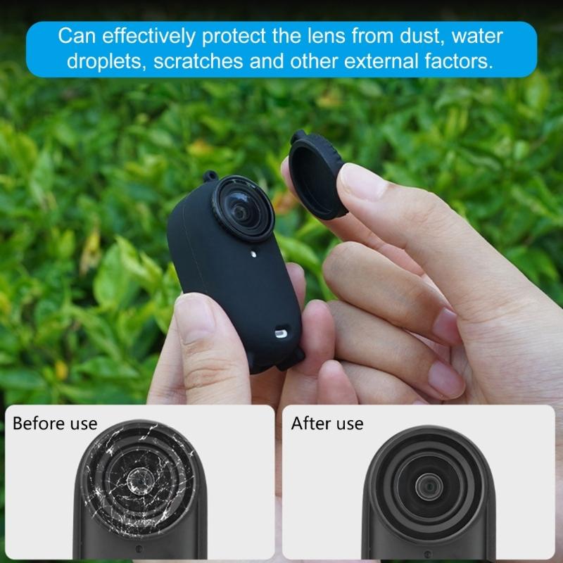 For 360 GO 3S Camera Silicone Case Antiscratch Protective Thumb Camera Silicone Soft Skin Protector Camera Accessories