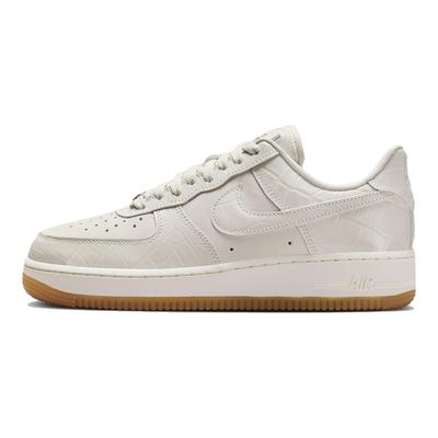 Nike Air Force 1 07 LX Phantom Croc Damesneakers Krem Hvit Seil Gummi-Lys-Brun DZ2708-001