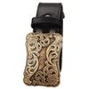 Retro Women Belt Metal Buckle Weave Arabesque Floral Pattern Belts Jeans Trend Punk Rock Decoration Waistband Gift For Women