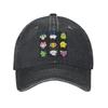 Tamagotchi Set Large Denim Cap Casual Baseball Caps Adjustable Hat Summer Unisex Baseball Hats