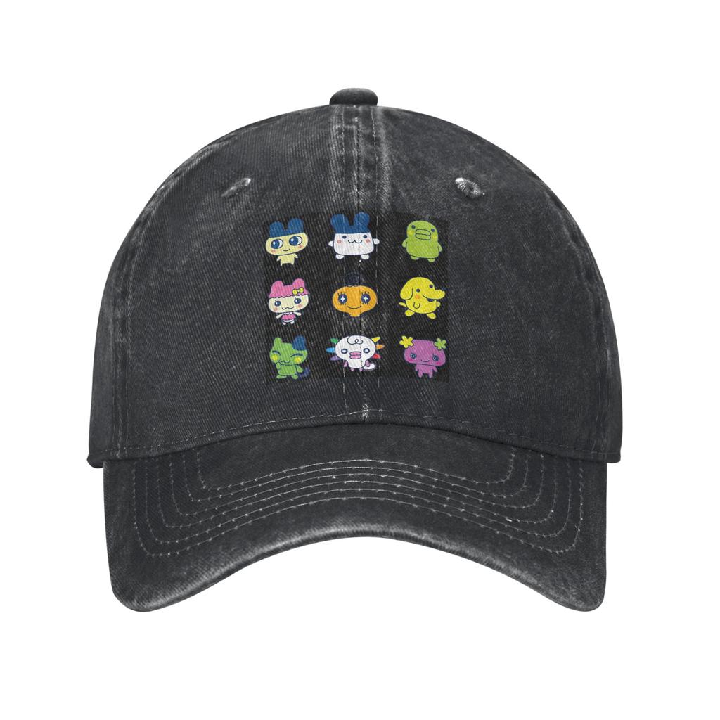 Tamagotchi Set Large Denim Cap Casual Baseball Caps Adjustable Hat Summer Unisex Baseball Hats