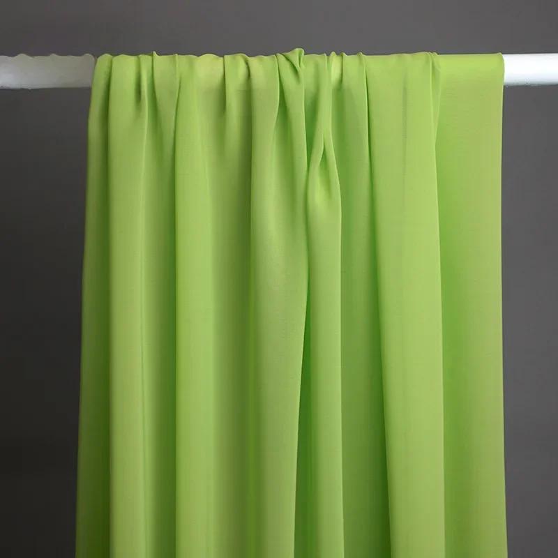 100x150cm Chiffon Fabric Clothing Wedding Decoration Avocado Green Sage Mint Yarn Layout Gauze DIY Home Deco Dress Material
