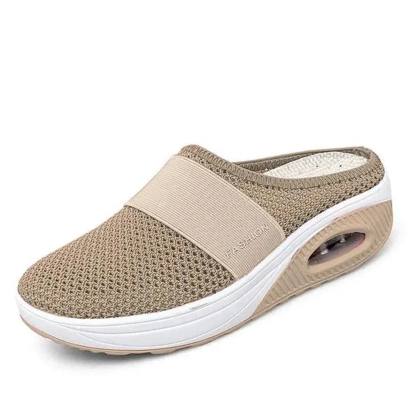 Plus Size 43 Dámské Pantofle na klín Air Platforma Prvotřídní Pantofle Vintage Protiskluzové Ležérní Žena Retro boty Dámské sandály