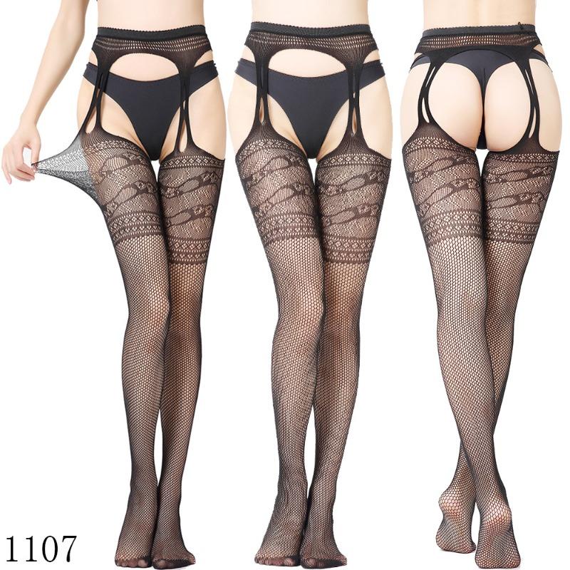 Sex Underwear Sexy Large Size Garters High-end Thickened Sexy Women's Sex Stockings, Suspender Panties Net Socks