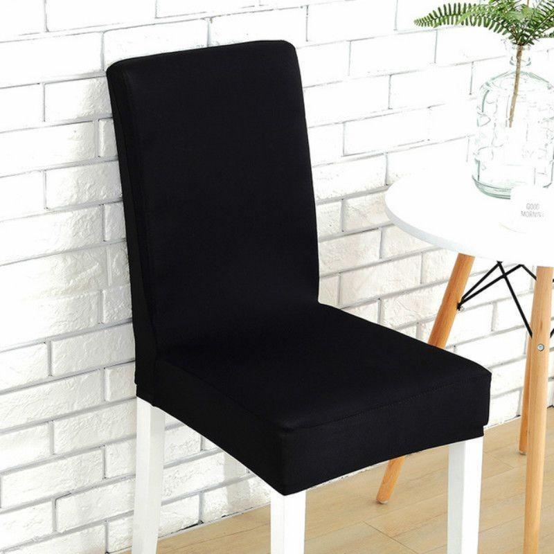 Solid Color Stretch Chair Cover Furniture Living Room Accessorie Decoration