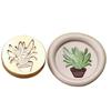 Plant Themed Seal Stamp Head Antique Embossed Sealing Stamp Head for Seal Envelope Invitation Decoration Scrapbooking