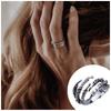 Claw Shaped Ring Unique Fingers Ornaments Jewelry Accessory Stylish Punk Metal Craft Joint Rings Gift Male Dressing Decor