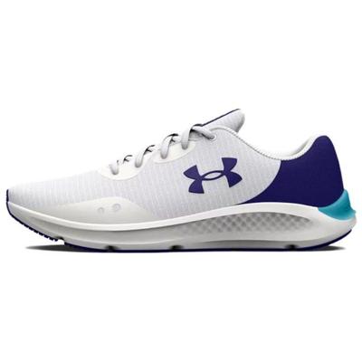 Men's Charged Pursuit 3 Running Shoes White Sonar Blue 3025424-103