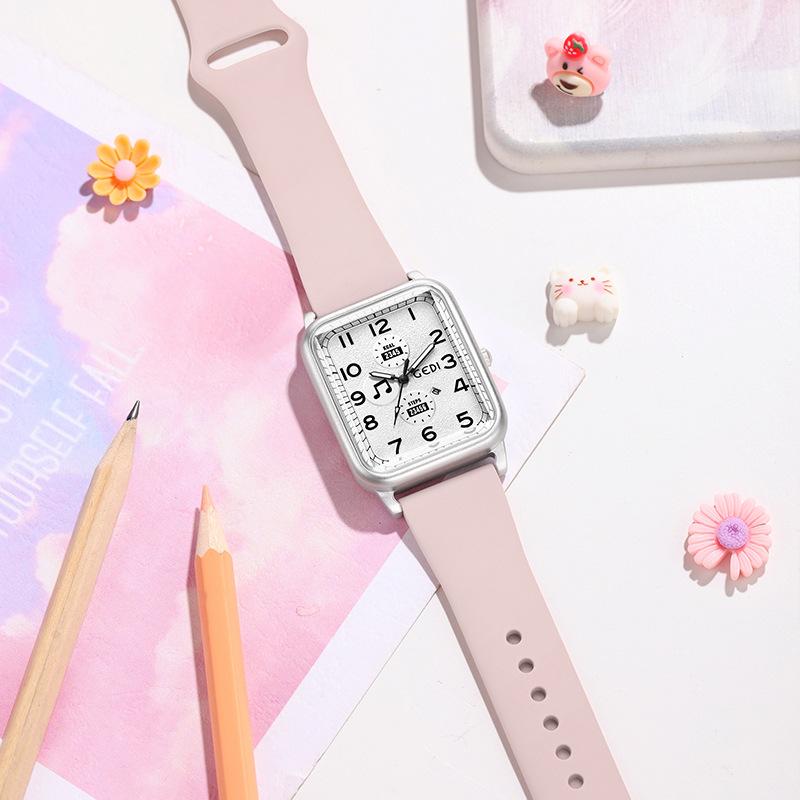 Fashion Dopamine Women'S Watch Candy Color High Value Student Watch Female Test Special Quartz Waterproof Watch