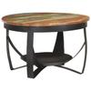 VidaXL Coffee Table Ø68x43 Cm Solid Reclaimed Wood