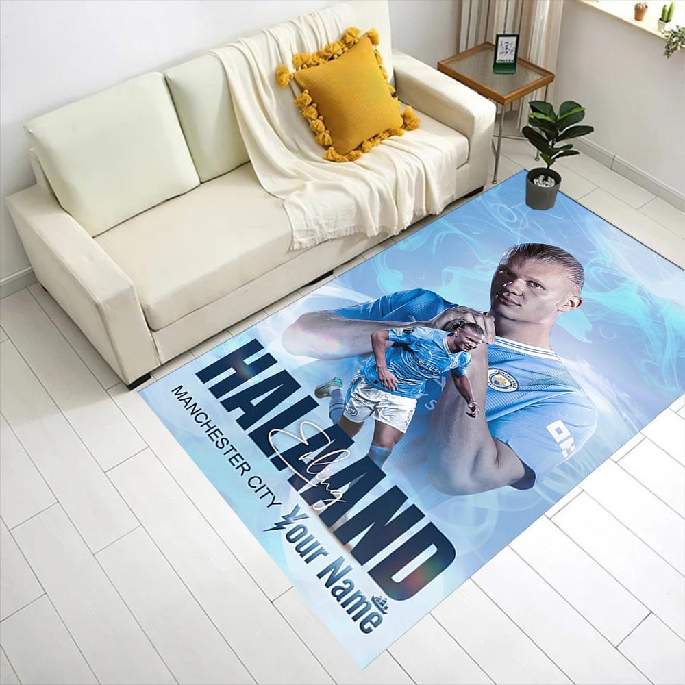 Haaland (108) Personalized Text Area Rug Design for Kitchen Game Room Foyer Dormitory Antislip Carpet Anime Office Decor