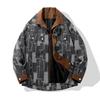 ROMON Men's Hooded Faux Two-Piece Work Jacket