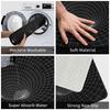 Grid Wormhole Floor Door Kitchen Bath Mat Anti-Slip Indoor Geometric 3D Vortex Doormat Living Room Entrance Rug Carpet Footpad