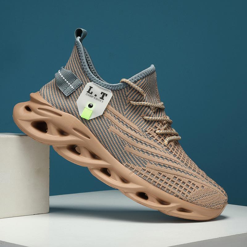 

Men s shoes spot new mesh casual sports shoes men s breathable fly-woven twist sole large size shoes running shoes 48
