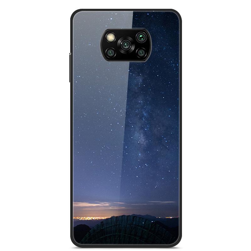 Glass Back Cover For Xiaomi Poco X3 Pro Poco X3 NFC Case Tempered Glass Case For Xiaomi Mi 10T Lite Case Funda POCO X 3 PRO Case