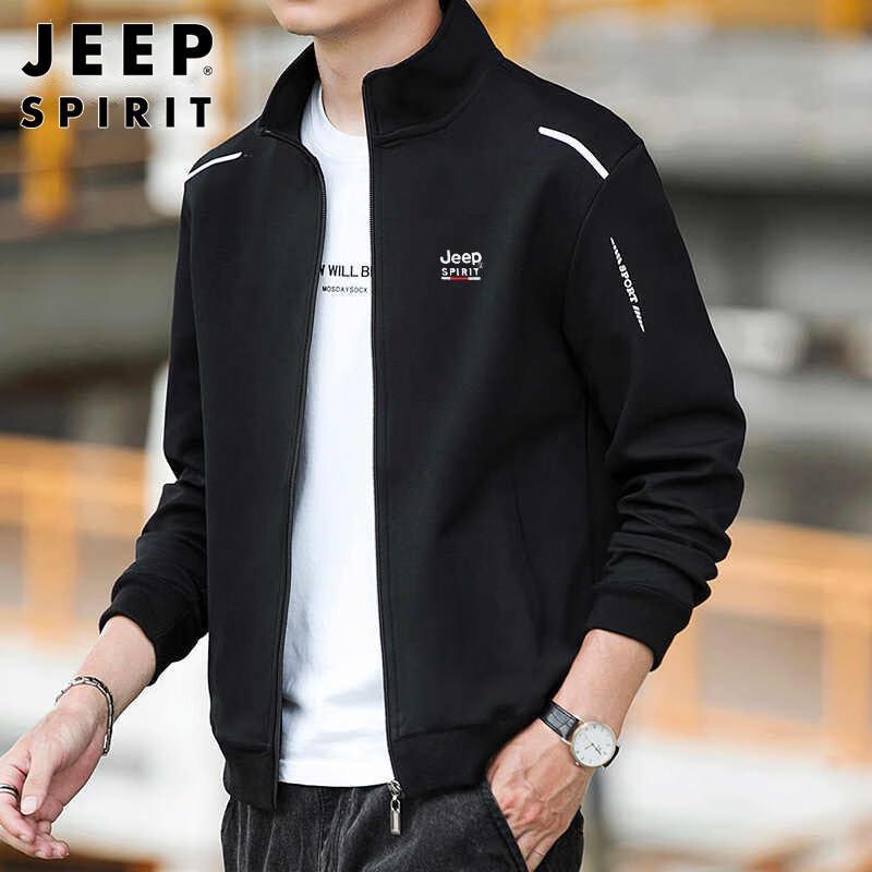 

JEEP SPIRIT Men s Casual Stand-Collar Jacket 4XL