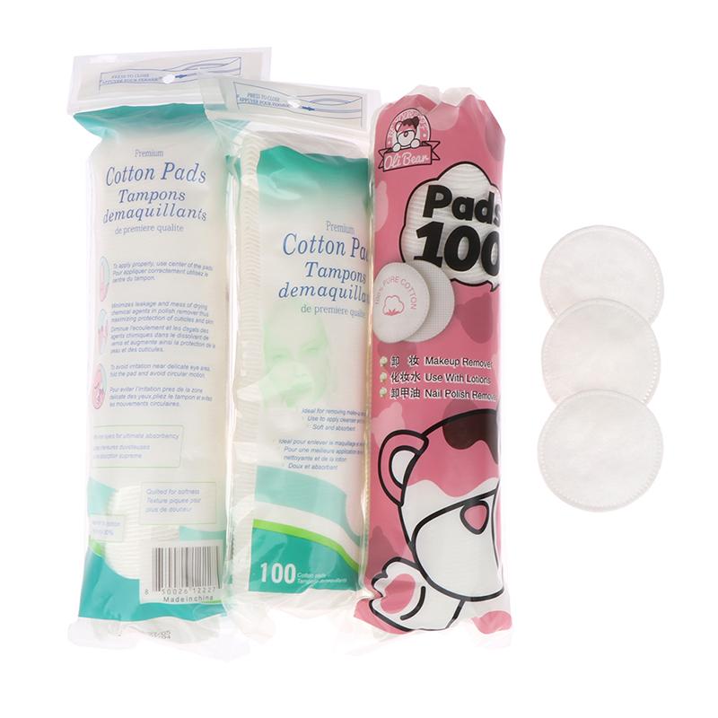 100 Stuks Make-up Wattenstaafjes Schone Nagellak Verwijderingspads Artistieke Zachte Reinigingspads Dagelijkse Katoenen Benodigdheden Gezichtskatoen Make-up Verwijderaar