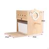 Bird Nesting House with Tray Wood Wooden Breeding Box Hanging for