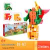 Power Rangers Alphabet & Number Transforming Robot Building Blocks Toy Set for Kids
