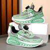 Boys' shoes New children's sports shoes Medium and older children's rotating buckle single mesh breathable mesh running shoes