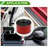 HOPESPANNER Universal 13ft x 2.76inch Car Side Skirt Protector Adjustable Side Edge Guard PVC 1PC Carbon Fiber Pattern Black