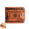 Portefeuille de poche rétro à deux volets en similicuir, portefeuille pliant avec plusieurs fentes pour cartes, porte-cartes portable, petit portefeuille pour hommes