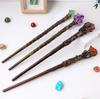 Natural  Handmade Jewelry Magic Stick Witch Princess Cosplay Props Fairy Wand Halloween Gift Ritual Tool Decoration