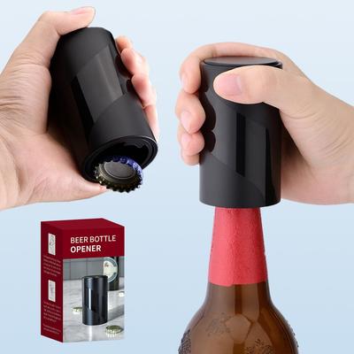 Automatischer Bierflaschenöffner mit magnetischem Kappenfänger, keine Beschädigung der Kappen, herunterdrücken, Wein, Bierdeckelöffner, kreative Küchenwerkzeuge