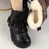 Soft Leather Thickened Snow Boots Women's New Winter Velvet Warm Cotton Shoes Fur Integrated Thick-soled Non-slip Cotton Boots