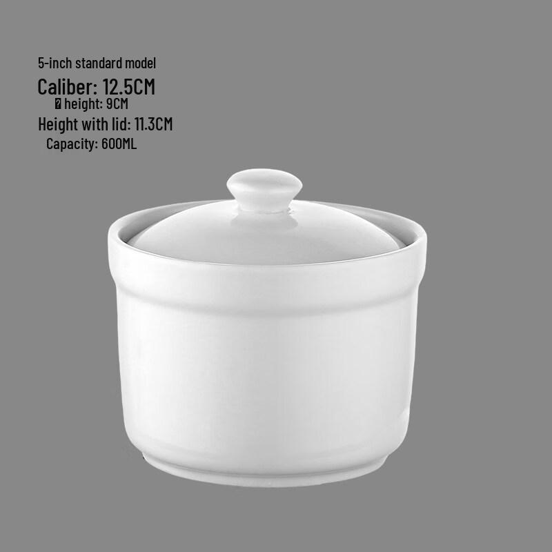 Ruhan Commercial Ceramic Double Boiler Stew Cup (Set of 8)