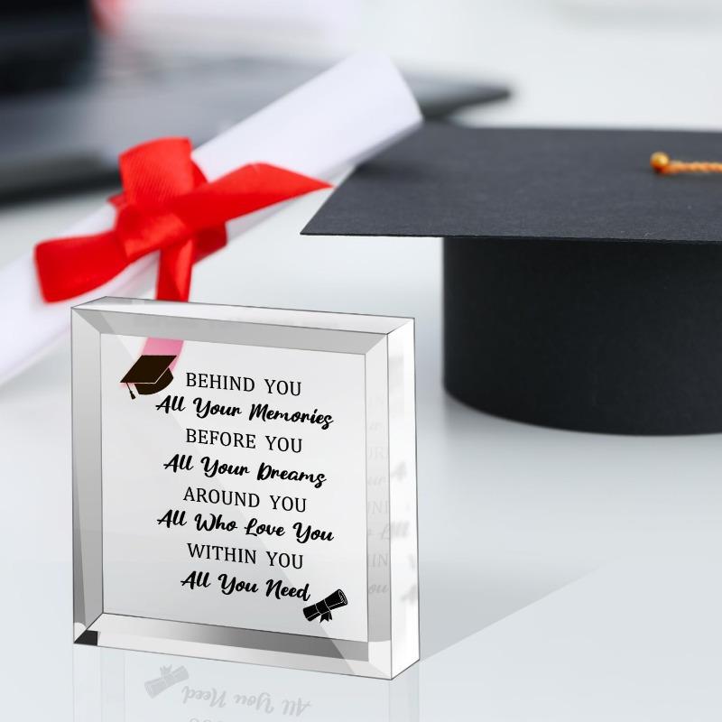 Inspirational Desk Ornamen, Graduation Cap Design, Contemporary Style - Graduation Gifts for Men & Women - Funny Grad Party Sign Decor Without Elec