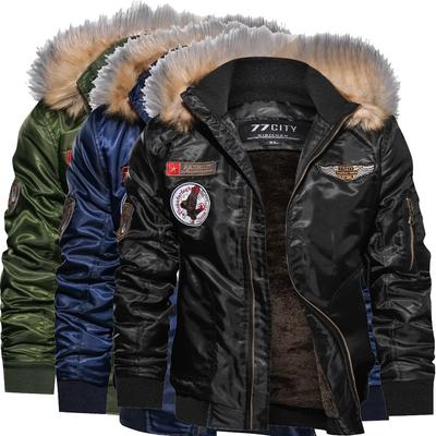 Men Jackets Winter Army Green Military Motorcycle Ma-1 Flight Jacket Pilot Air Force Bomber Jacket