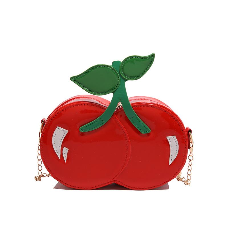 

Internet celebrity cute fruit bag 2025 new Mori sweet girl fashion personality cherry shape crossbody small round bag красный