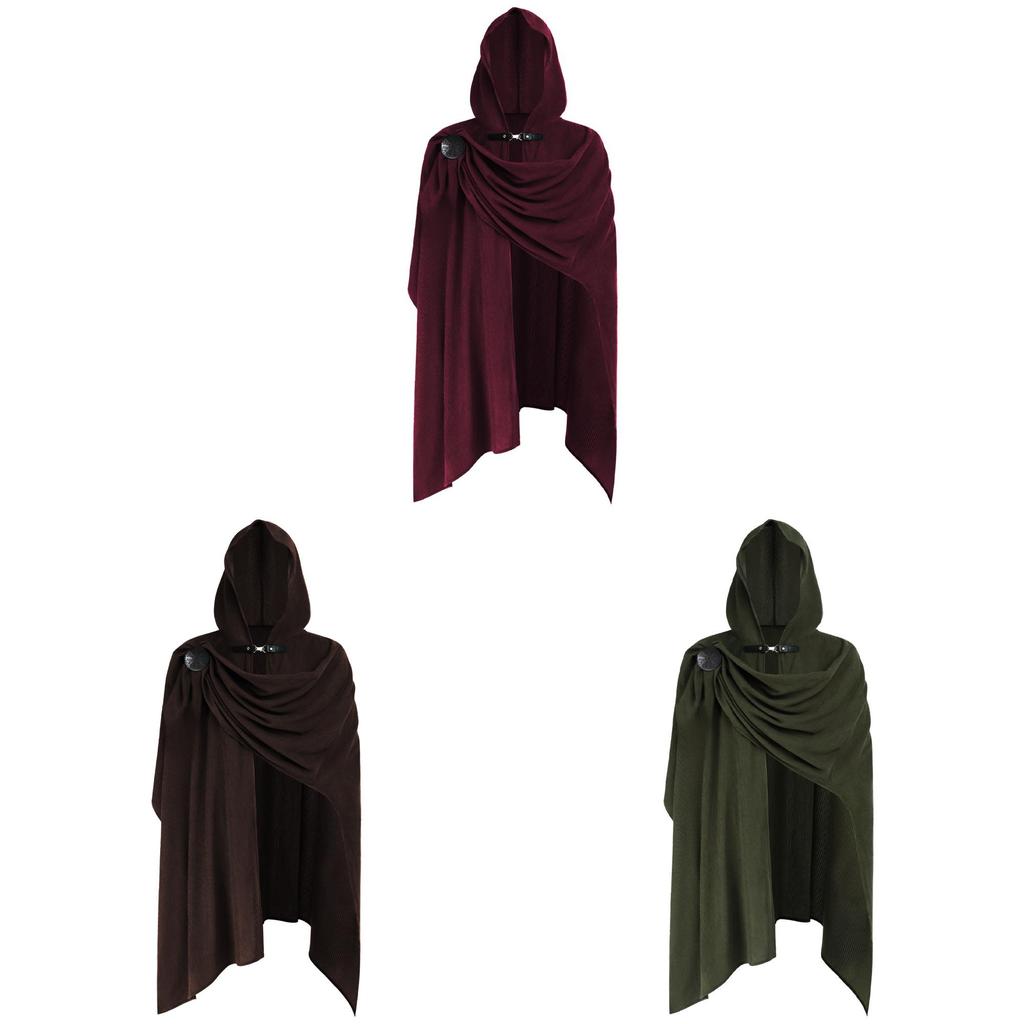 Cosplay Corduroy Cloak For Halloween Costume Theatre Stage Performances Unisex