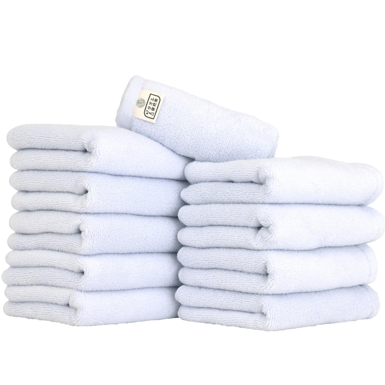 

Towel Laboratory Face Fast JapanTechnology [Air Softness] #027 Towels, Blue, 10-Pack, Fluffy, Soft, Medium-Weight, Volume, Lightweight, No-Twist Yarn,