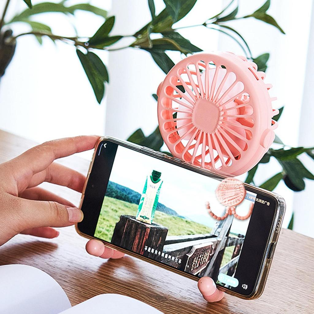 Baby Stroller Fan Mini Portable Outdoor Fan USB 3 Speed Flexible Octopus Fan Tripod Clip On Handheld Fan for Outdoor Camping