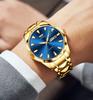 Men's Luminous Double Calendar Quartz Watch with Steel Strap – Hot-Selling