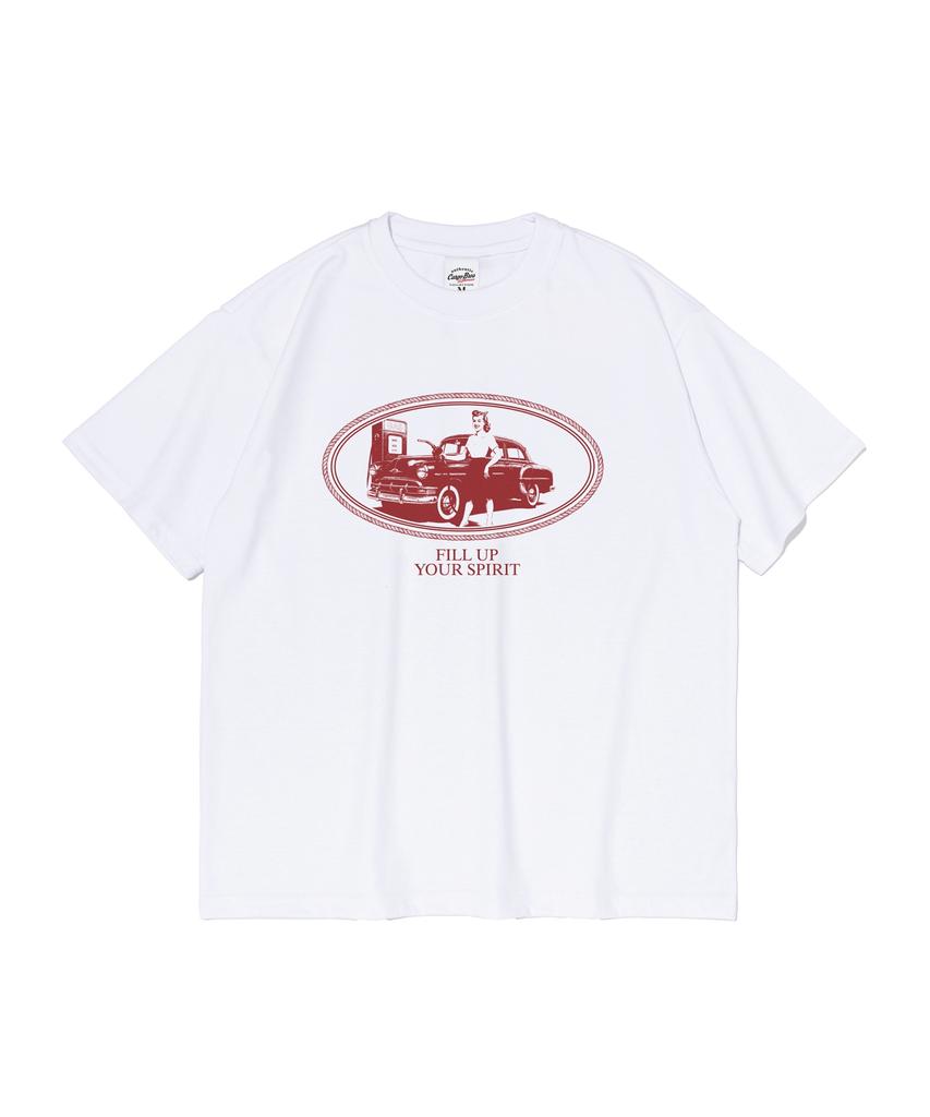 CARGOBROS FOR WOMAN American Vintage Lady Short Sleeve T-Shirt (White)