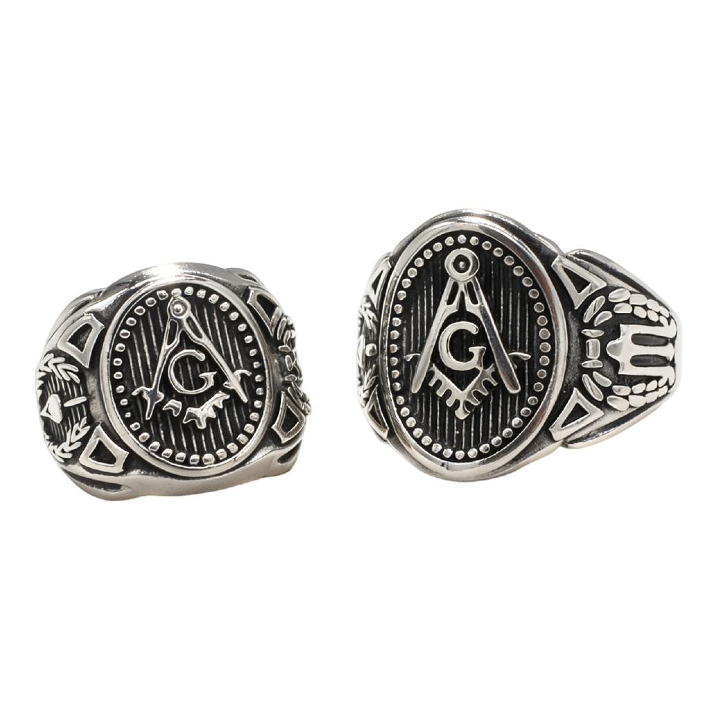 2026 European and American Men's Jewelry Personalized Retro Oval Ring
