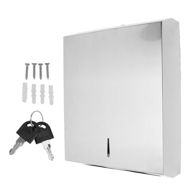 An der Wand montierte Taschentuchbox, multifunktionaler, stilvoller Taschentuchboxhalter aus Edelstahl für die Küche