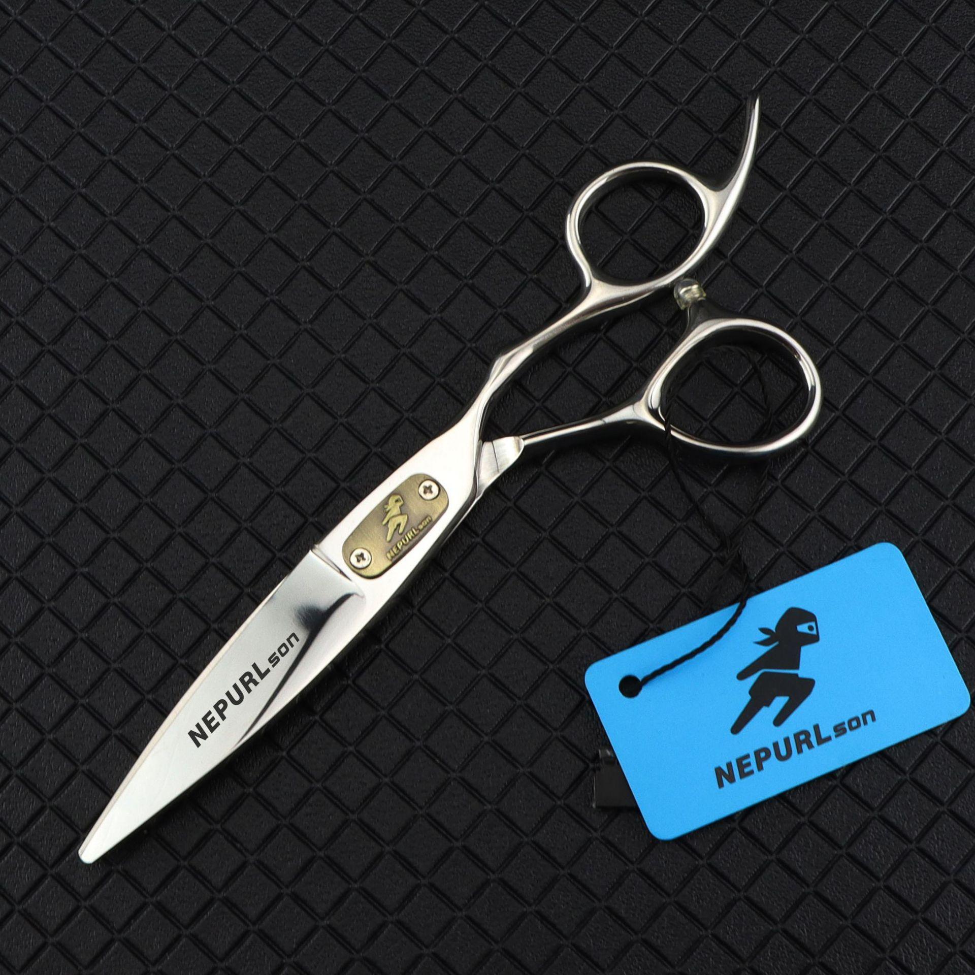 6.0 Inch Fmp-02 Napson Large Sliding Knife Hair Scissors, Hair Scissors, Flat Scissors, Bangs Scissors, Fat Scissors Fmp-02 nepson large sliding knife