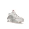 Nike  Shox R4 White Metallic Women Sneakers Metallic-Silver Max-Orange AR3565-101