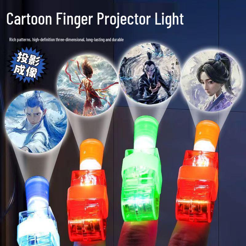 Children's LED Finger Ring Projection Light Toy