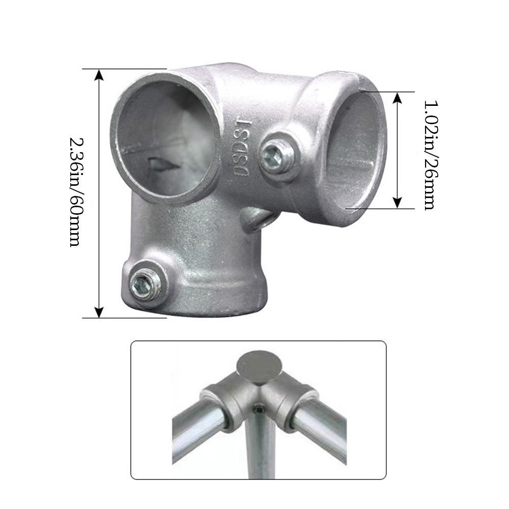 Fixed buckle Frame Fasteners Aluminum Alloy Steel Circular Pipe Connector  Steel Tube Shelf