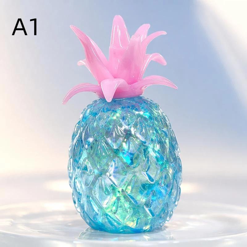 Water Feeling Pineapple Squeeze Toy Soft Stress Relief Ball Sensory Fidget Toy for Kids Autism Play