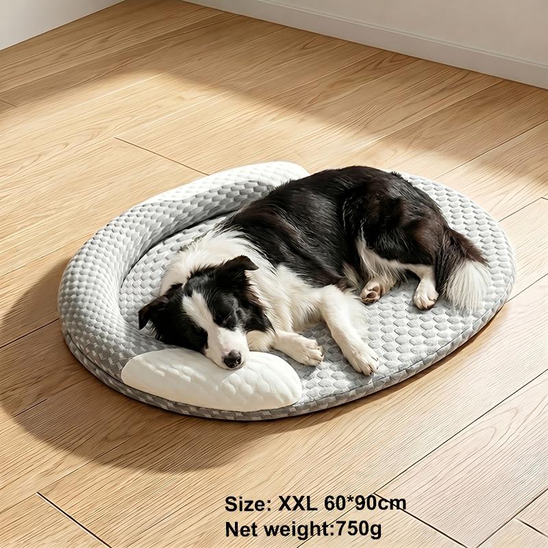 Orthopedic Cooling Dog Bed, Breathable Summer Pet Bed with Raised Edge, Soft Washable Dog Bed Mat for Small To Medium Dogs And Cats