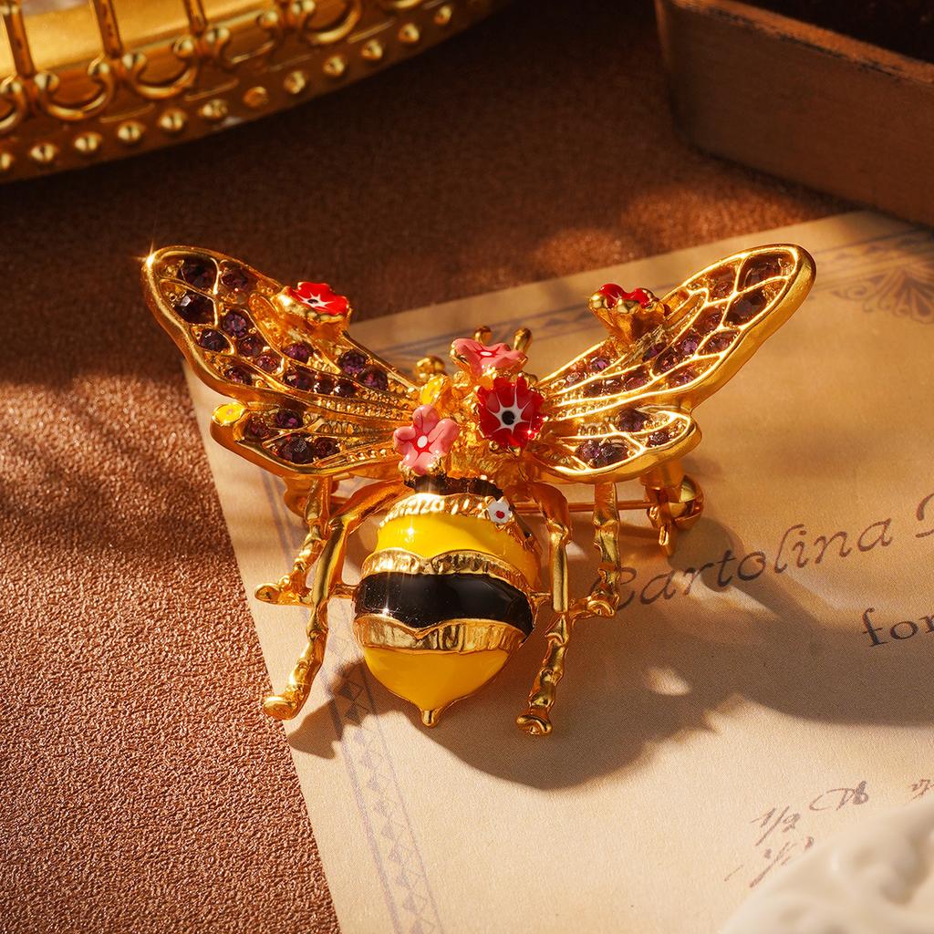 Court Style Light Luxury New Earrings Turquoise Fringed Earrings Medieval Brooch Ring Retro High-end Earrings