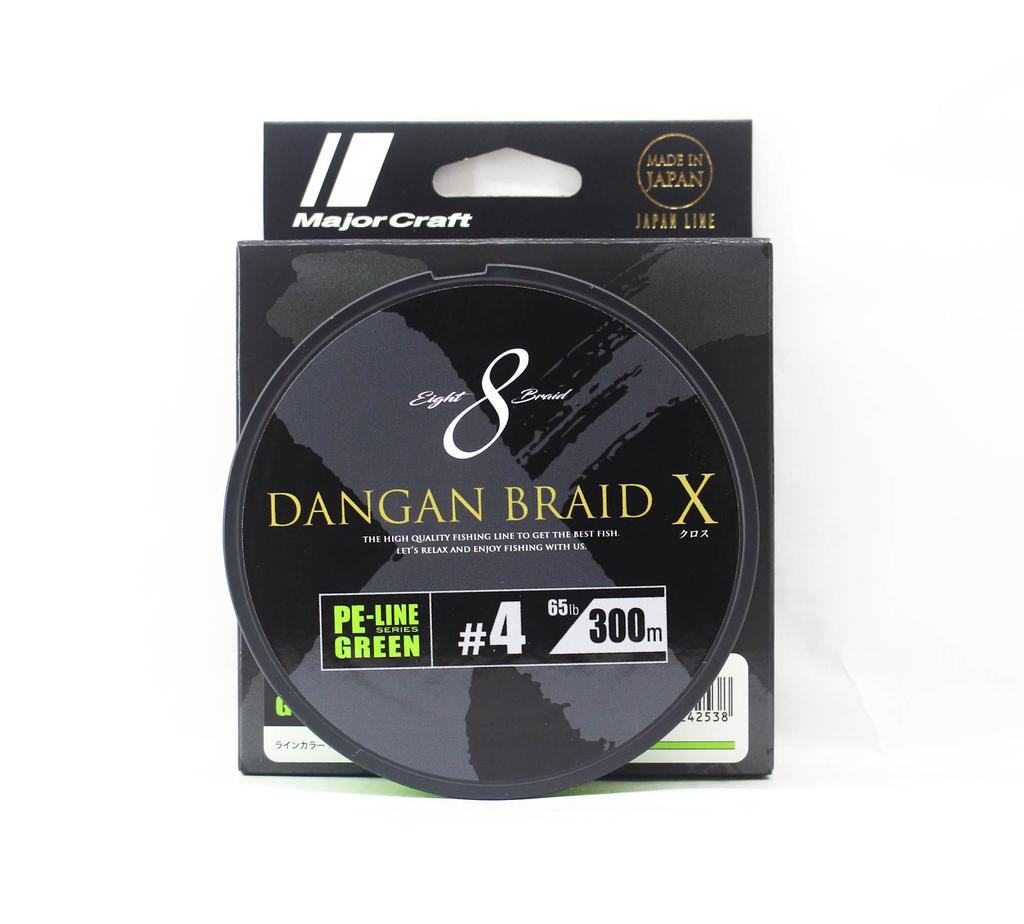 Major Craft Dangan Braid X Line X8 300m P.E 4 Grün DBX8-300/4GR (2538)