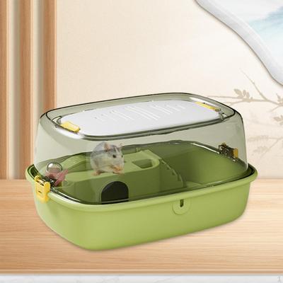 Deluxe Hamster Enclosure with Unique Roof Design, Ideal for Small Pets